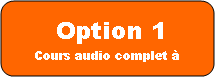 Rectangle  coins arrondis:  Option 1Cours audio complet  